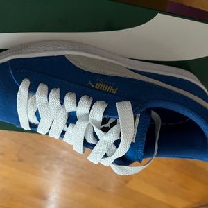 Puma suede snorkel blue-white clean brand new, never worn